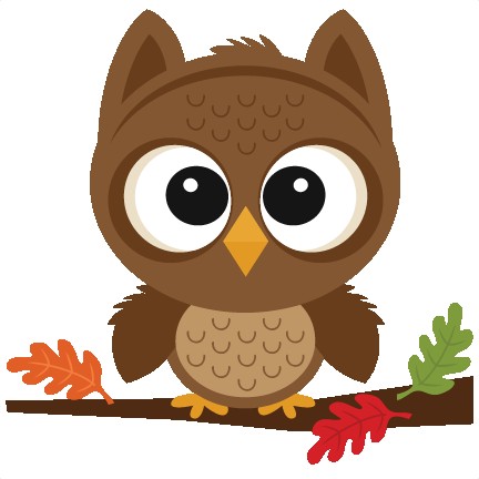 Fall owl clipart.