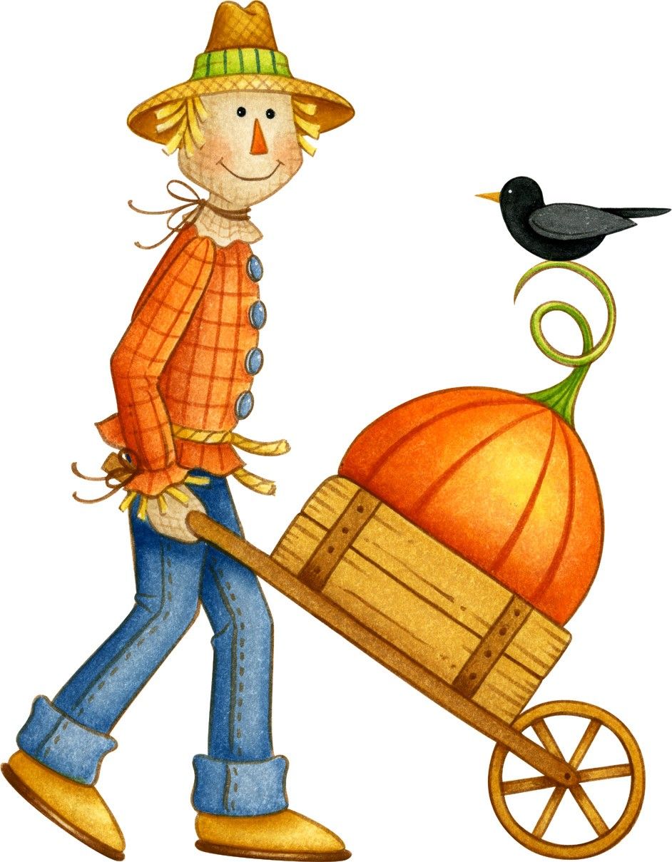 Fall clip art scarecrow