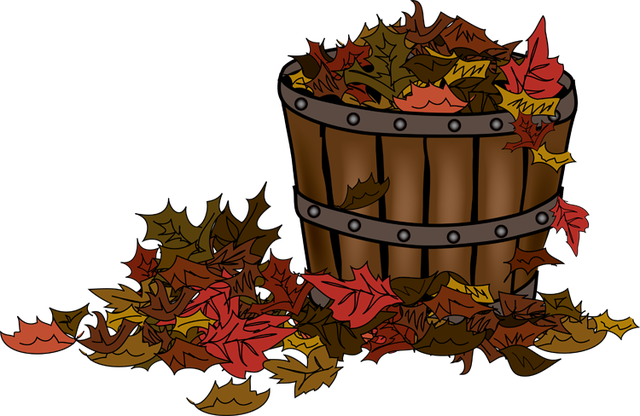 Basket colorful fall.