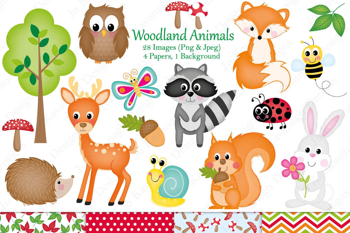 Woodland animals clipart,Woodland animal graphics