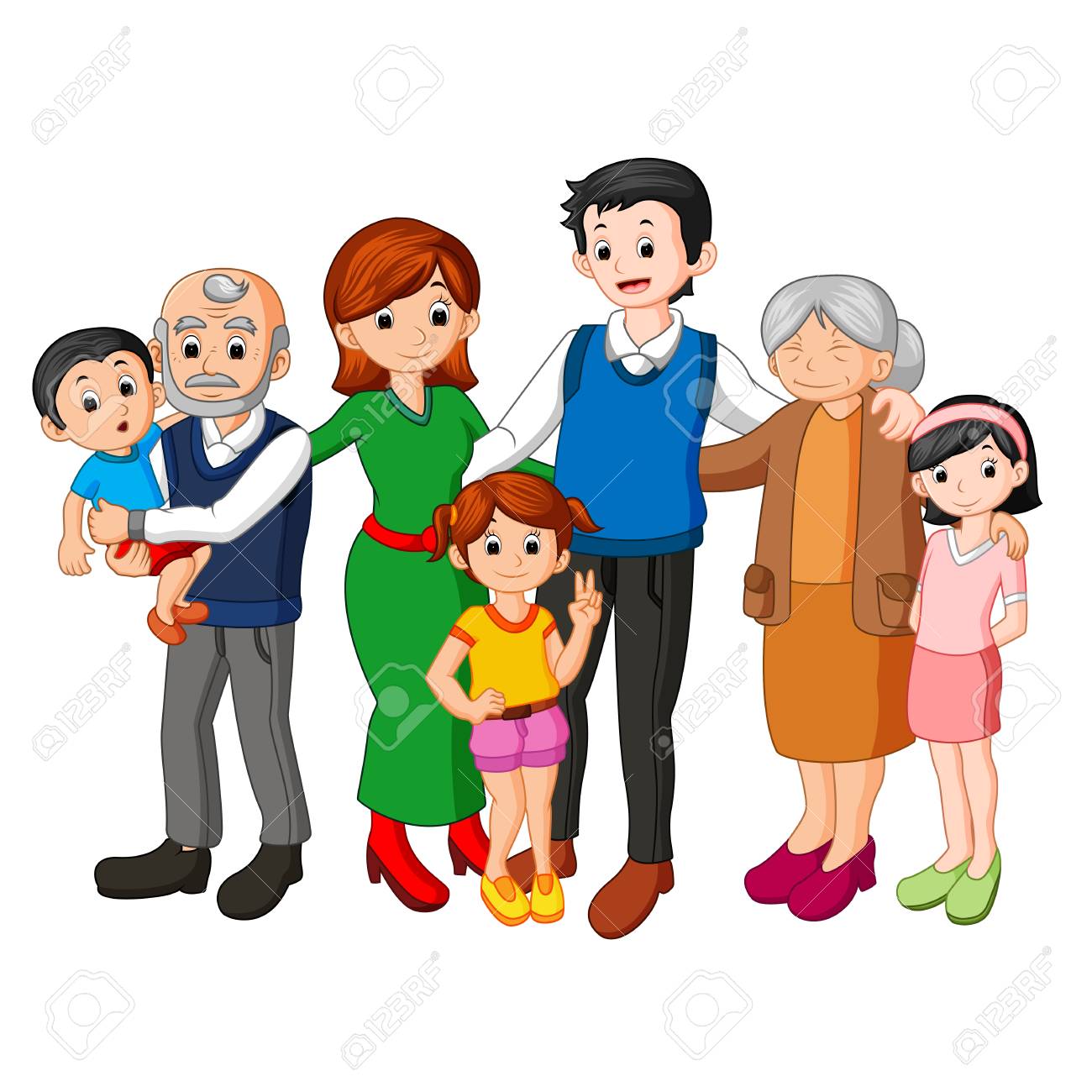 Big family clipart