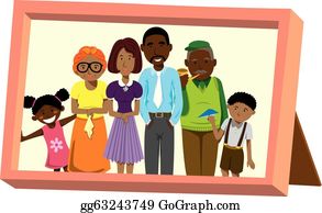 African american family.
