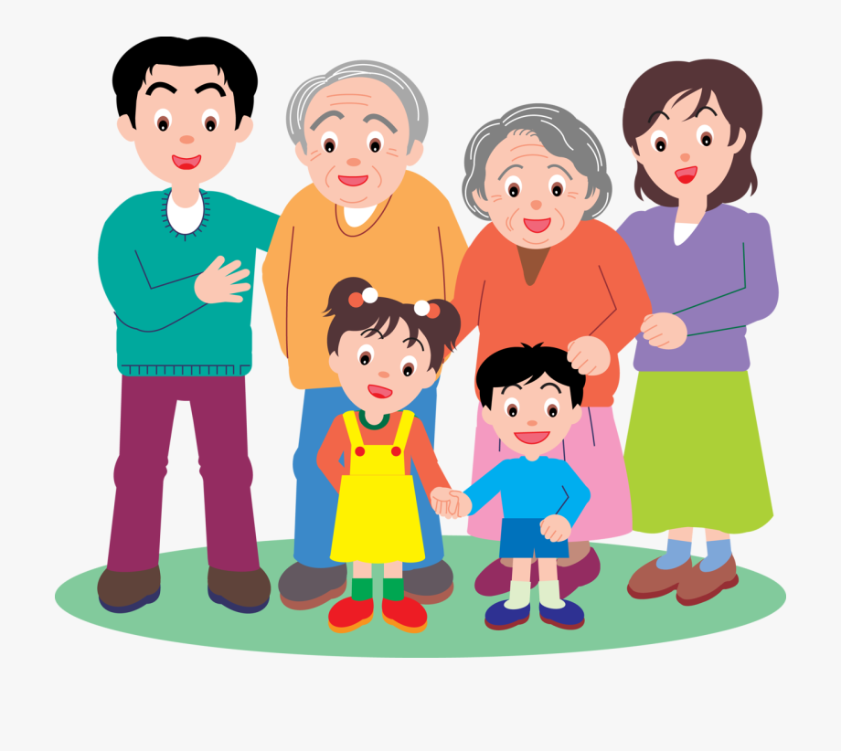 Big family clipart.