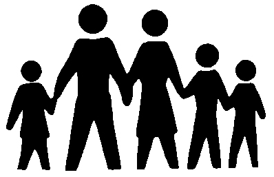Family black and white family clipart black and white