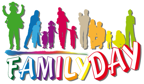 Family Day Colorful Text Clipart