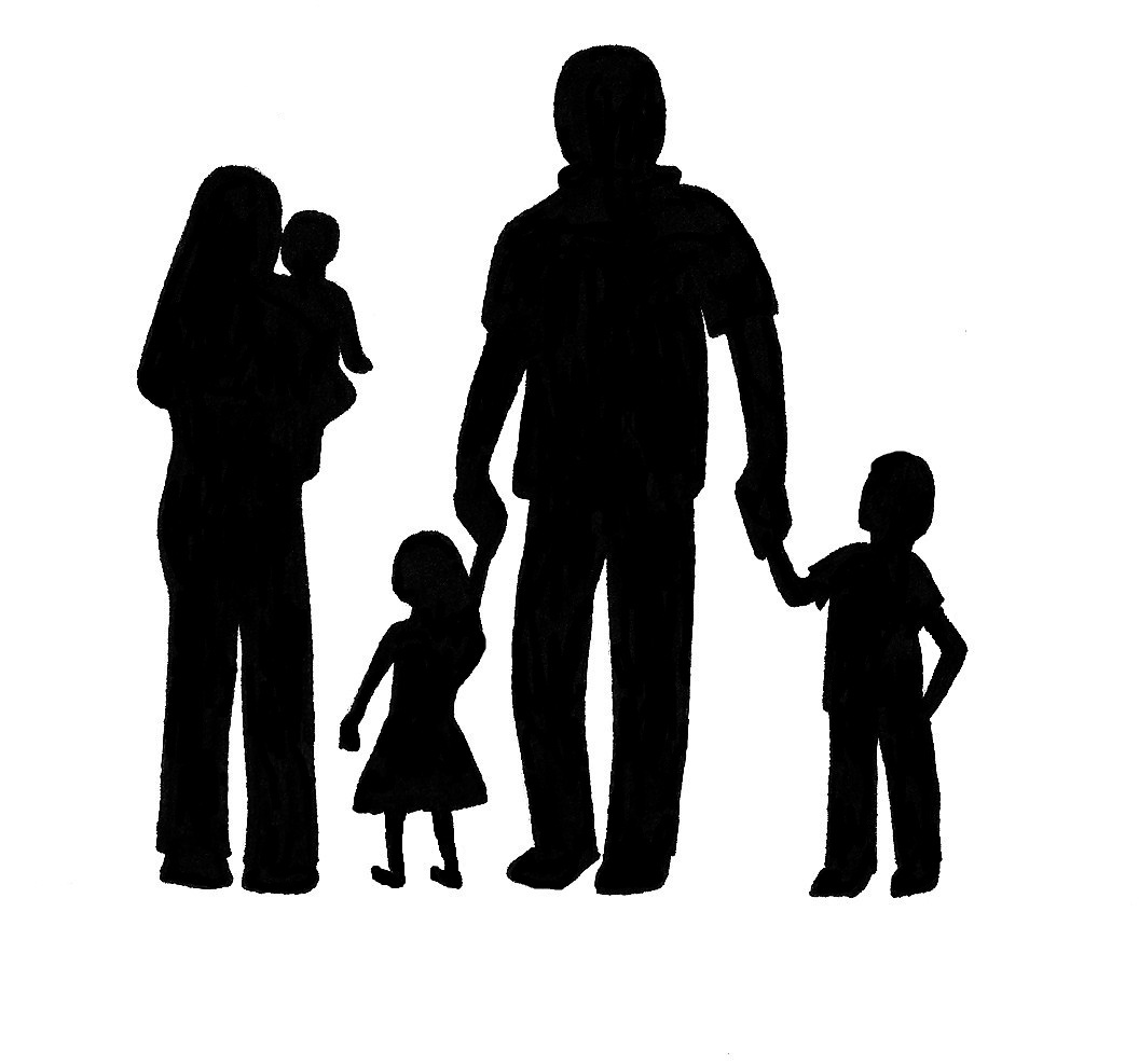 Free Family Silhouette Cliparts, Download Free Clip Art