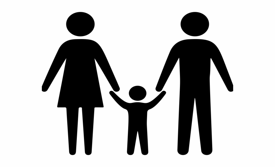 Family clipart silhouette.