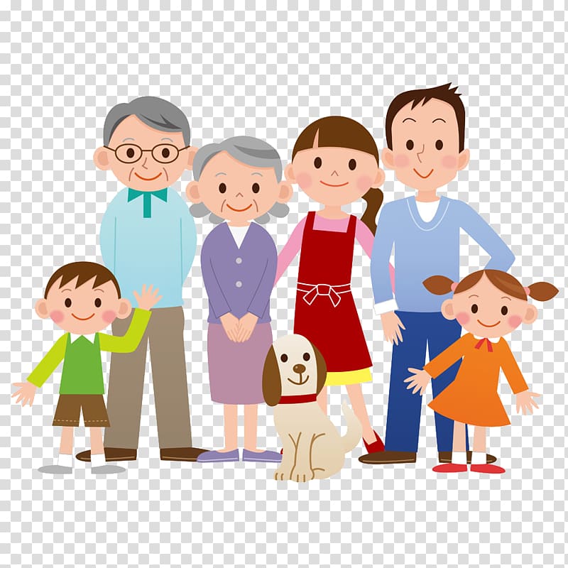 Family illustration, Family transparent background PNG