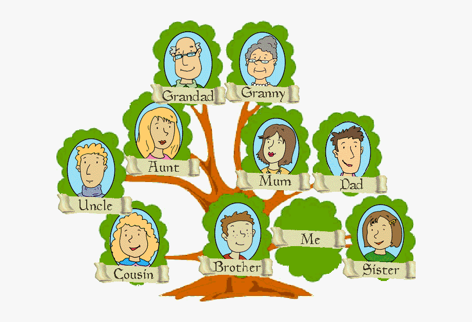 Family tree members.