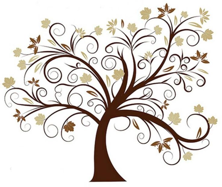 Family tree clipart with italian colors
