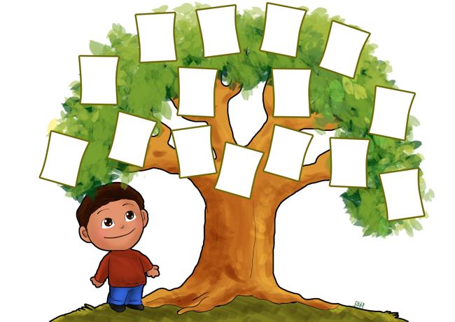 Family tree clipart for kids