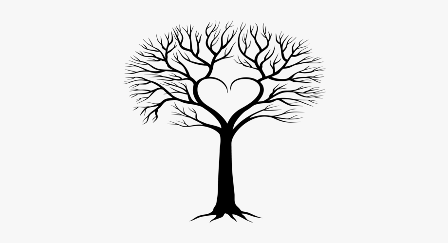 family tree clipart silhouette
