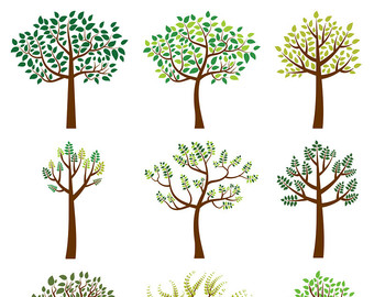 family tree clipart whimsical