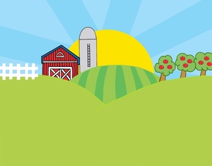 Farm Background Clipart