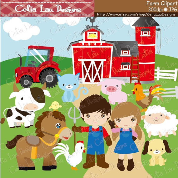 Farm Clipart, Barnyard clip art