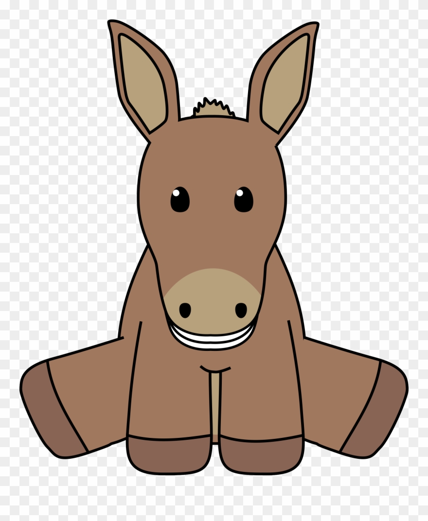 Smiling donkey clip.