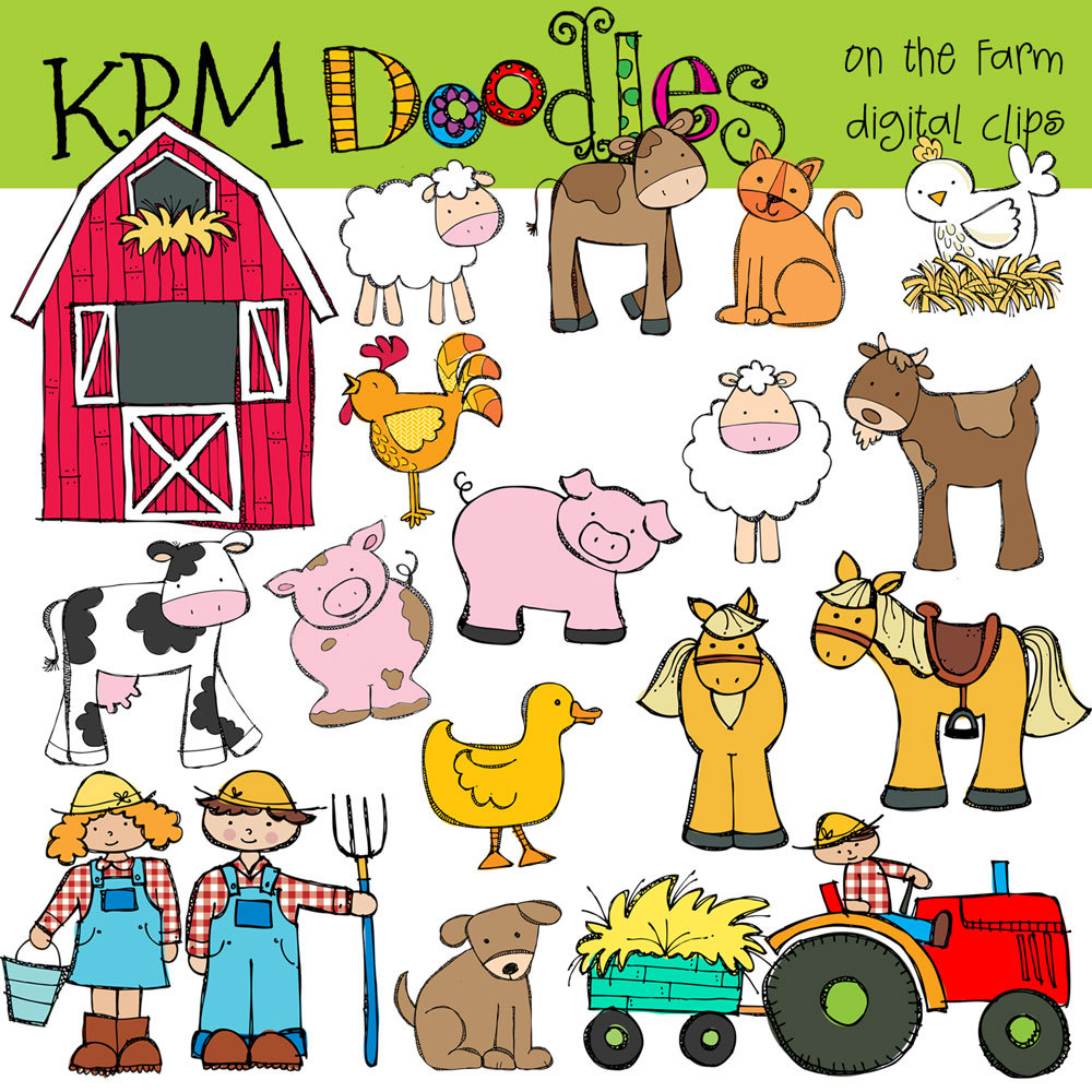Printable Farm Animals Clipart