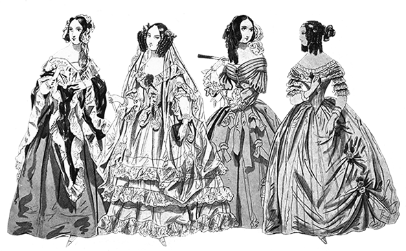 Clip Art of Victorian Clothing