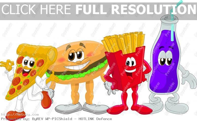 Eating junk food clipart