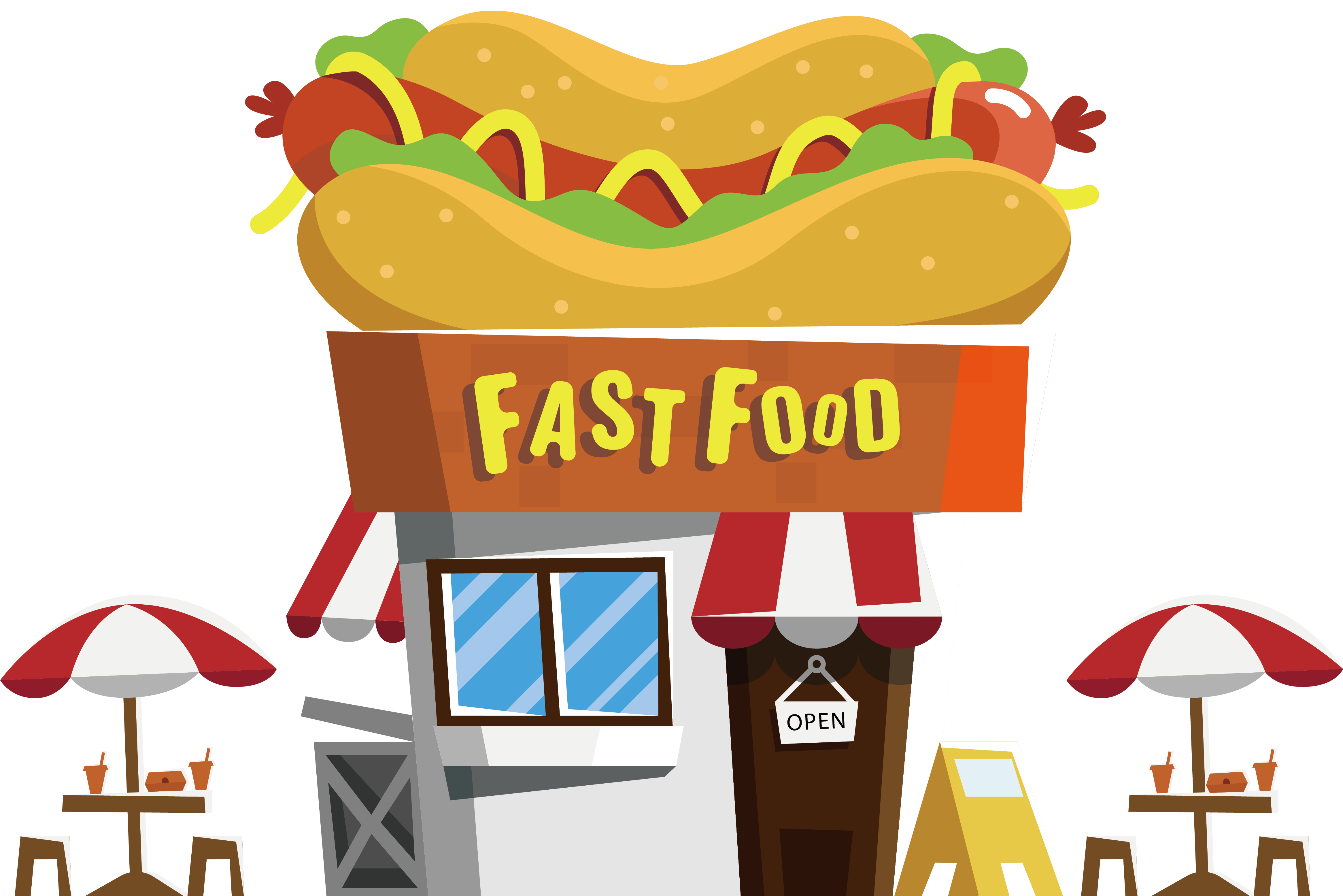 Fast food restaurant.