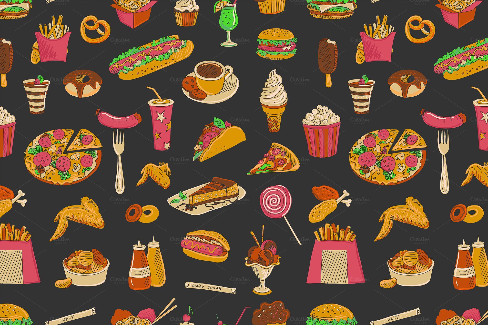 Cute Fast Food Wallpapers