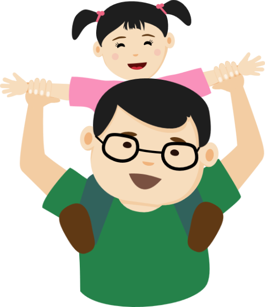 Free Online Father And Daughter Men Vector For