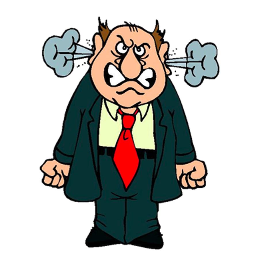 father clipart angry