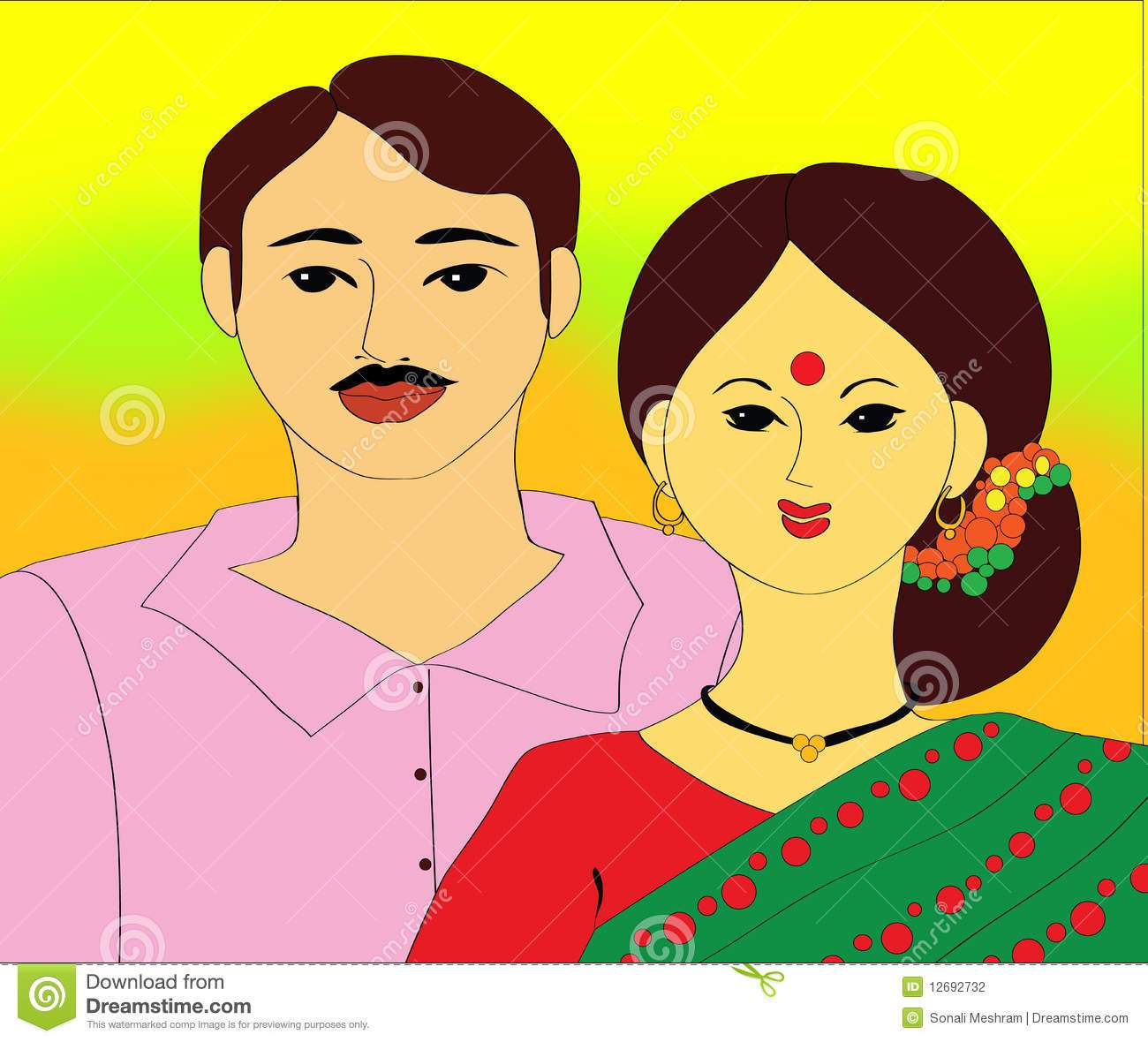 Indian father clipart