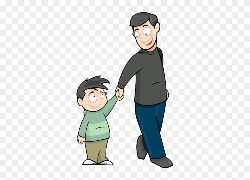 Father son clipart.
