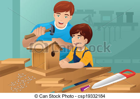 Working father clipart.