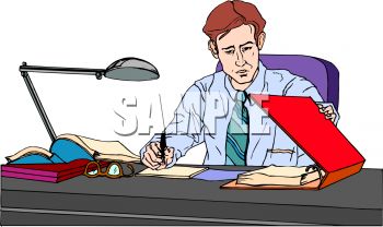 father clipart working