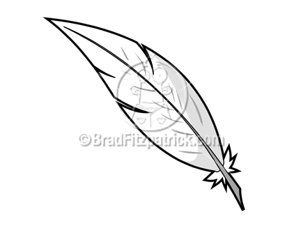 Feather stock illustration.