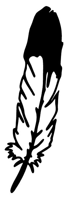 Indian feather clipart.