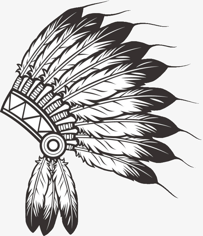 Indian feather clipart.