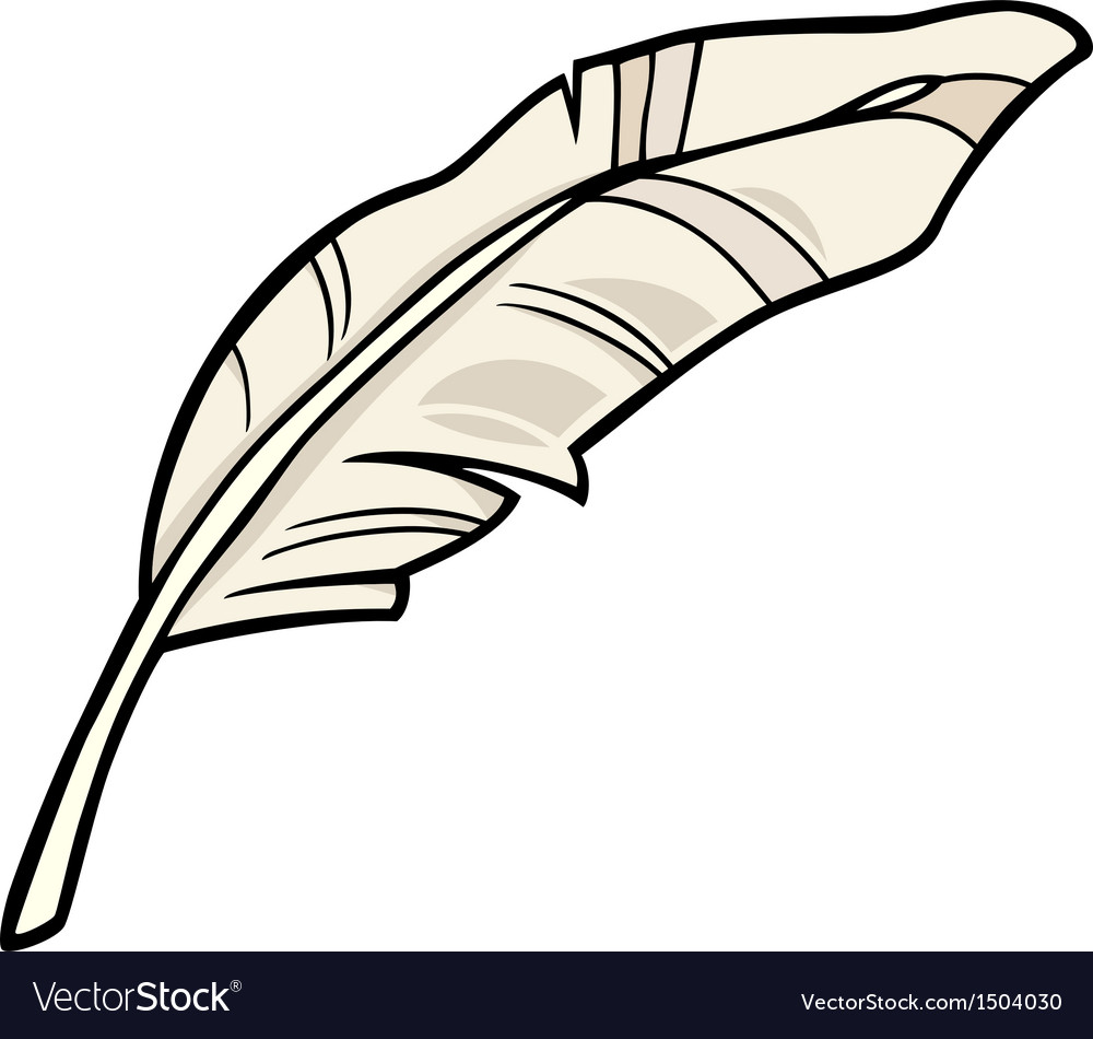 Feather clip art cartoon