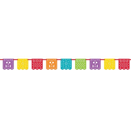Papel Picado Mexican Fiesta Banner,