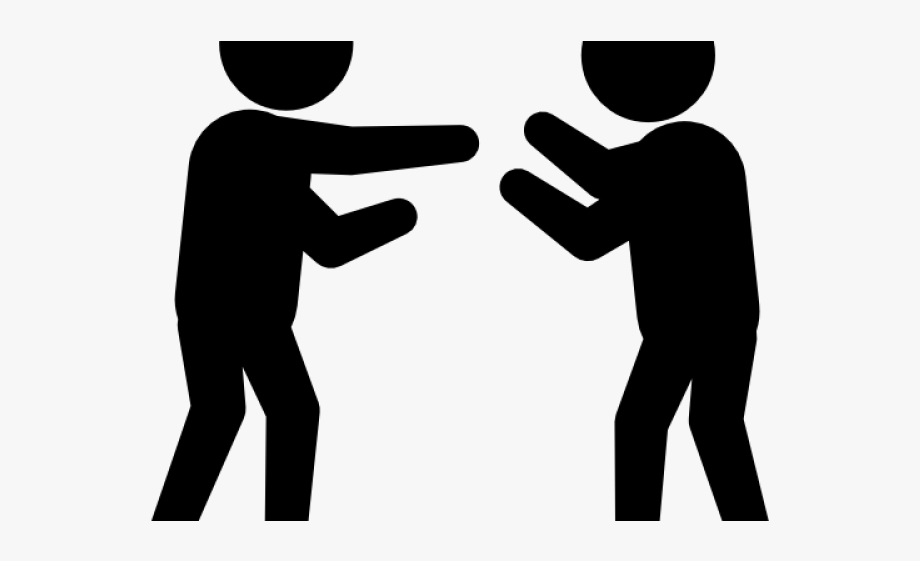 Two People Fighting