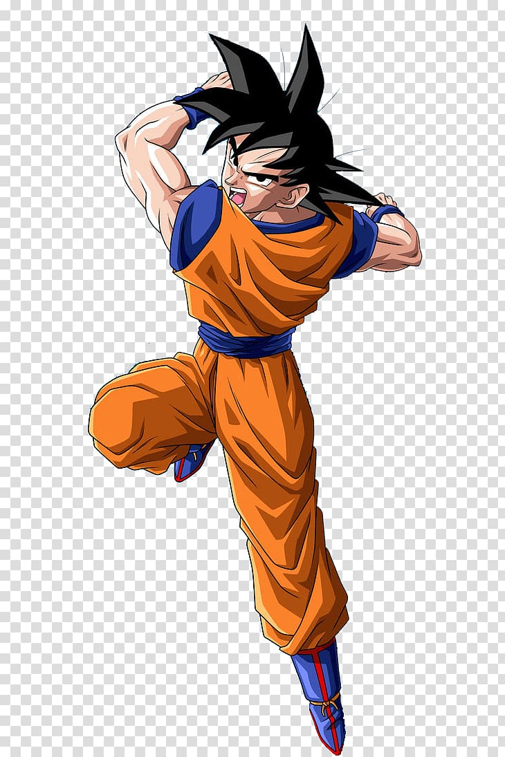 Son Goku illustration, Goku Fighting transparent background