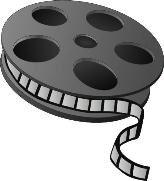 Animated film reel clipart