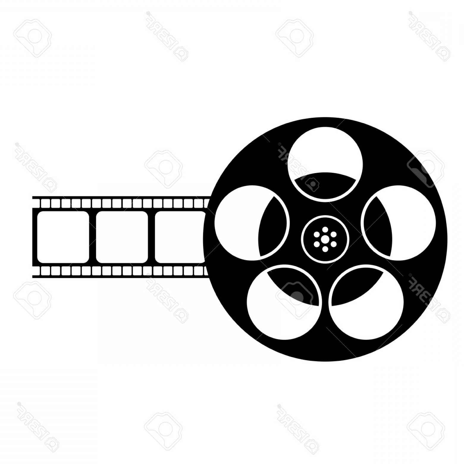 Film Reel Clipart Black And White