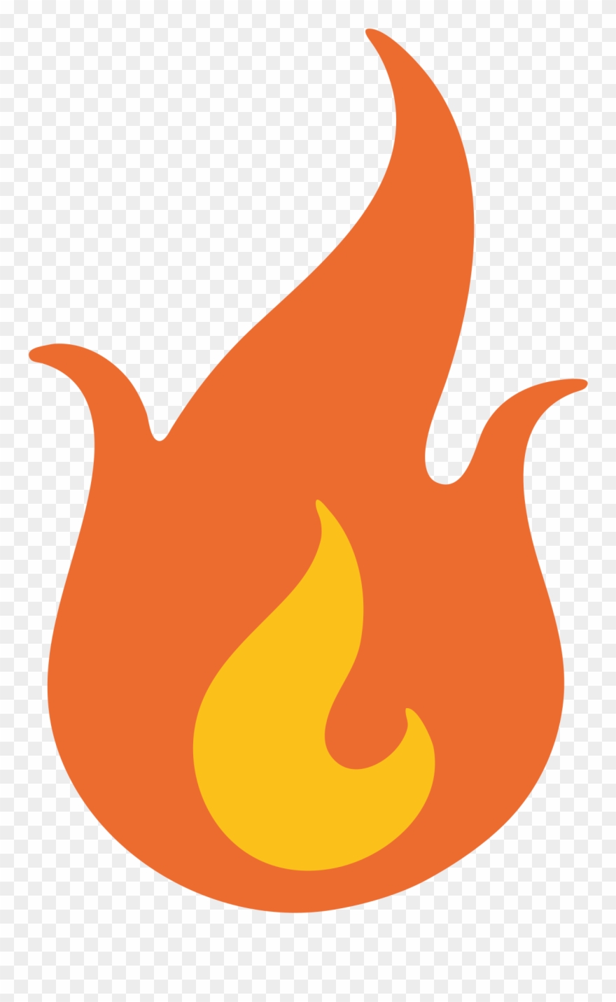 Flame clipart emoji.