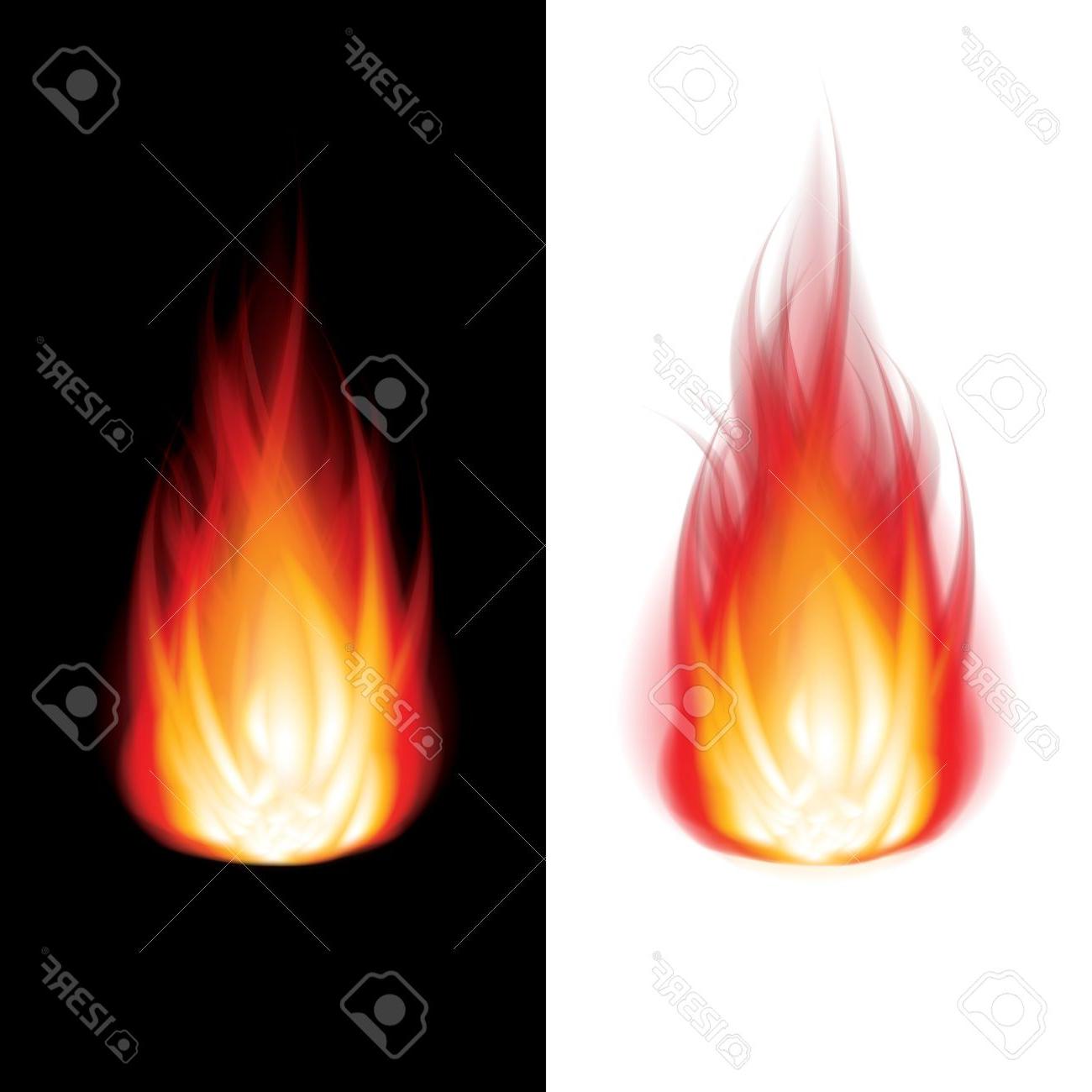 Realistic fire drawing.