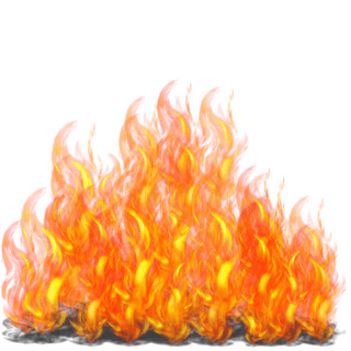 Realistic flame cliparts.