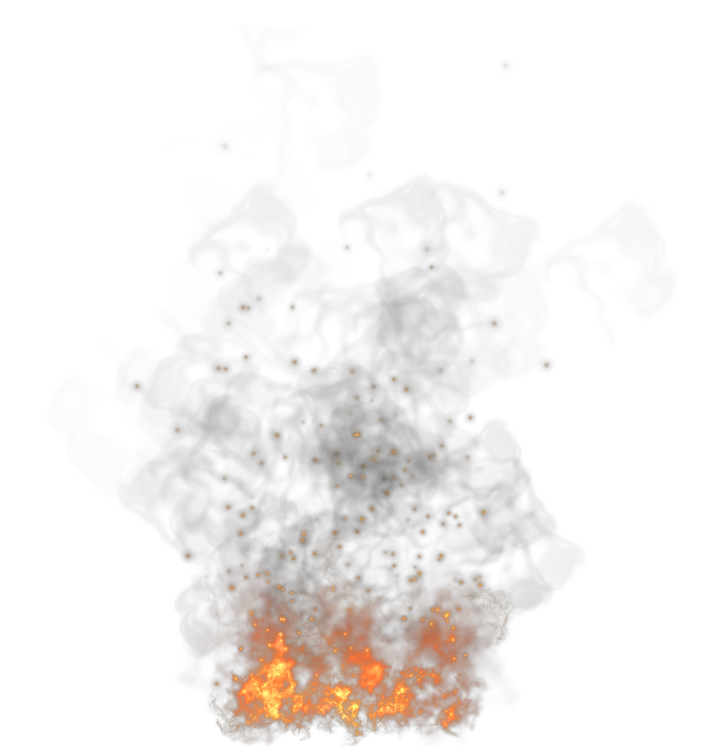 Transparent Fire and Smoke PNG Picture