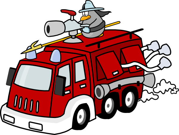 fire engine clipart animated