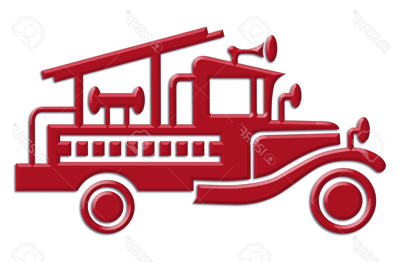 Vintage Fire Truck Clipart