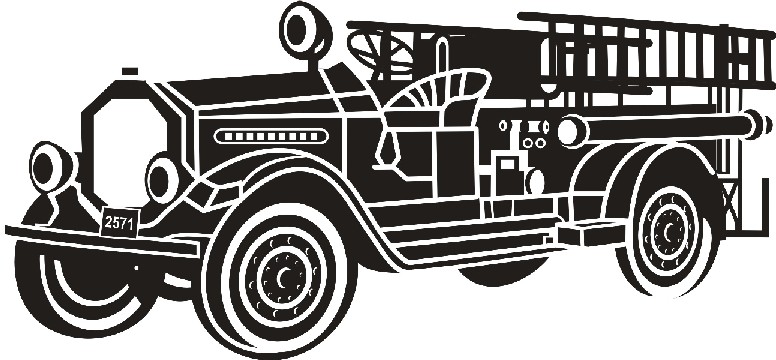 fire engine clipart antique