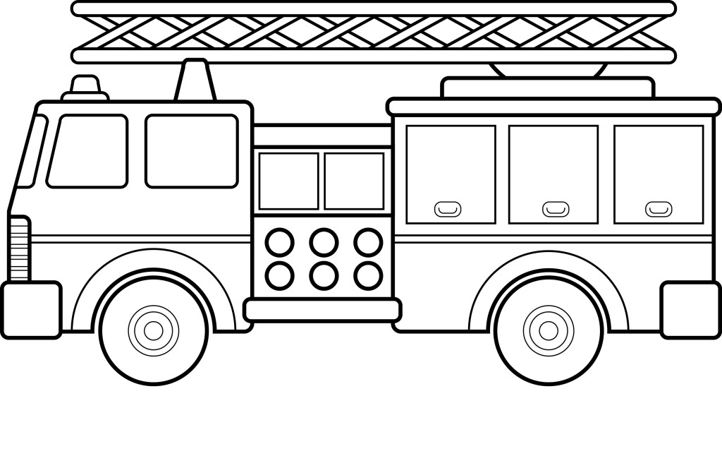 Free Printable Fire Truck Coloring Pages For