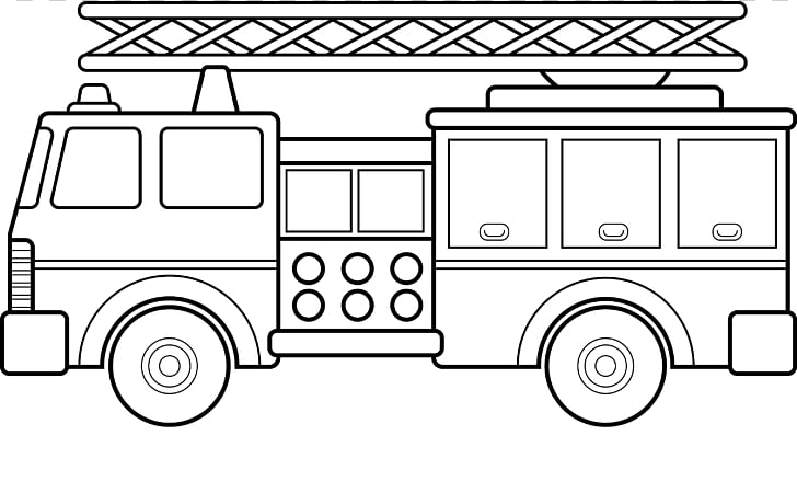 Fire engine coloring.
