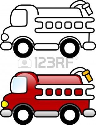 Fire truck clipart